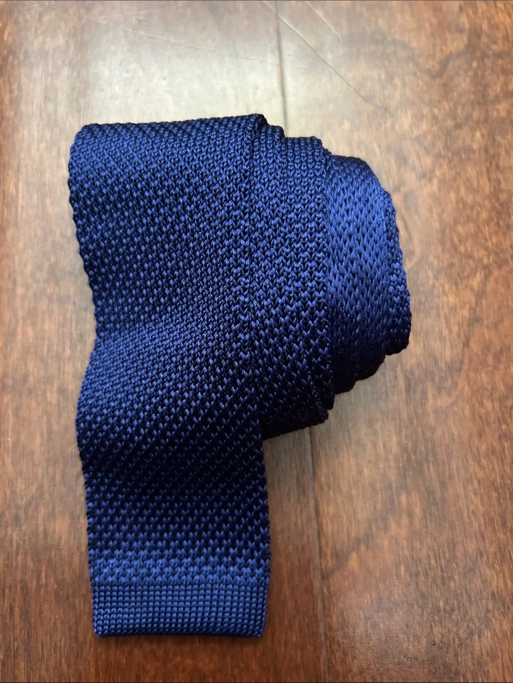 Banana Republic 100% Silk Classic Navy Knit Tie